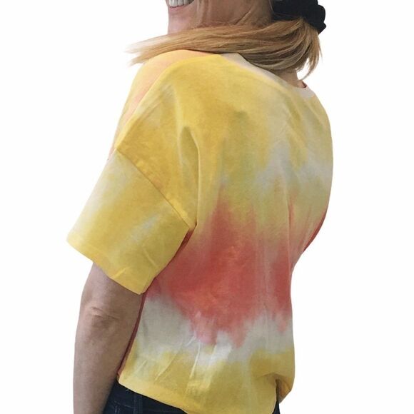 NWT SADIE & SAGE Tie Dye Short Sleeve Tee Shirt - Picture 2 of 2